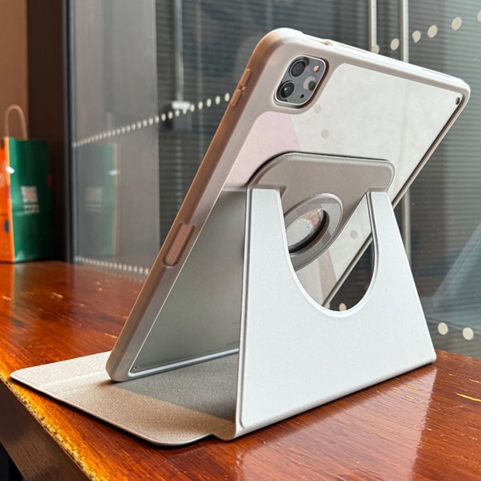 タブレットケース 透明背面フレーム型スタンドケース