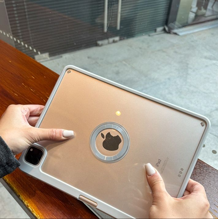 タブレットケース 透明背面フレーム型スタンドケース