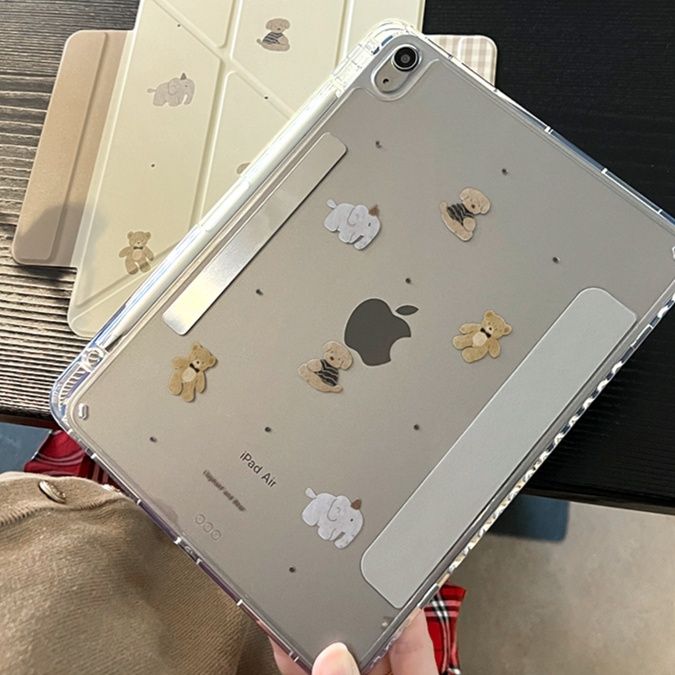 タブレットケース 動物柄 磁石分離式 多機能保護ケース