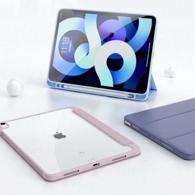 タブレットケース クリア背面保護アクリルカバー