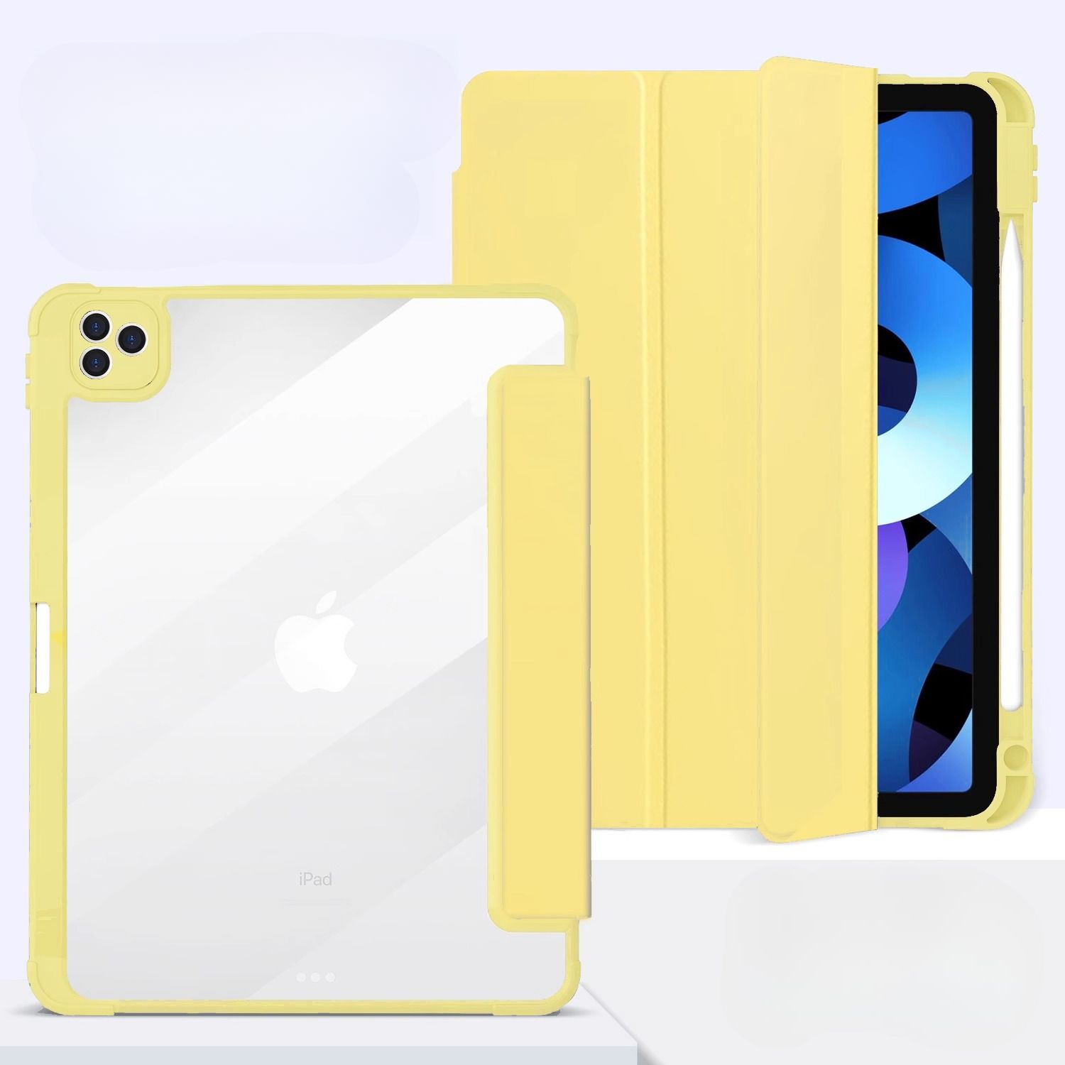 タブレットケース クリア背面保護アクリルカバー