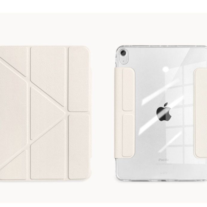 iPad/iPad Air/iPad Pro/miniタブレットケース 磁石付き透明スタンドケース