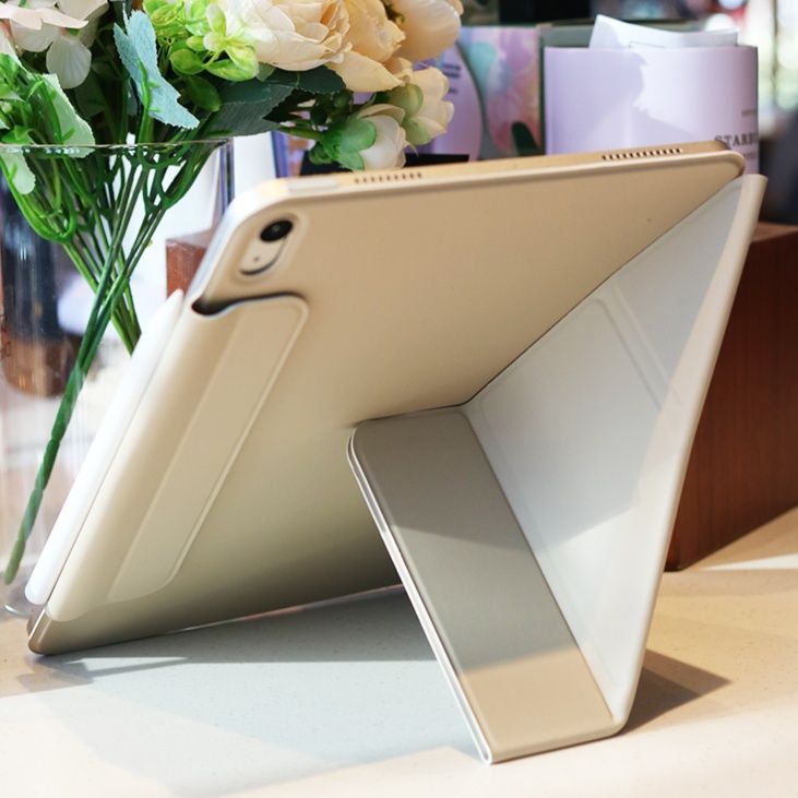 タブレットケース 幾何学折り紙風 多角度スタンド保護カバー