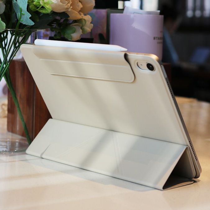 タブレットケース 幾何学折り紙風 多角度スタンド保護カバー