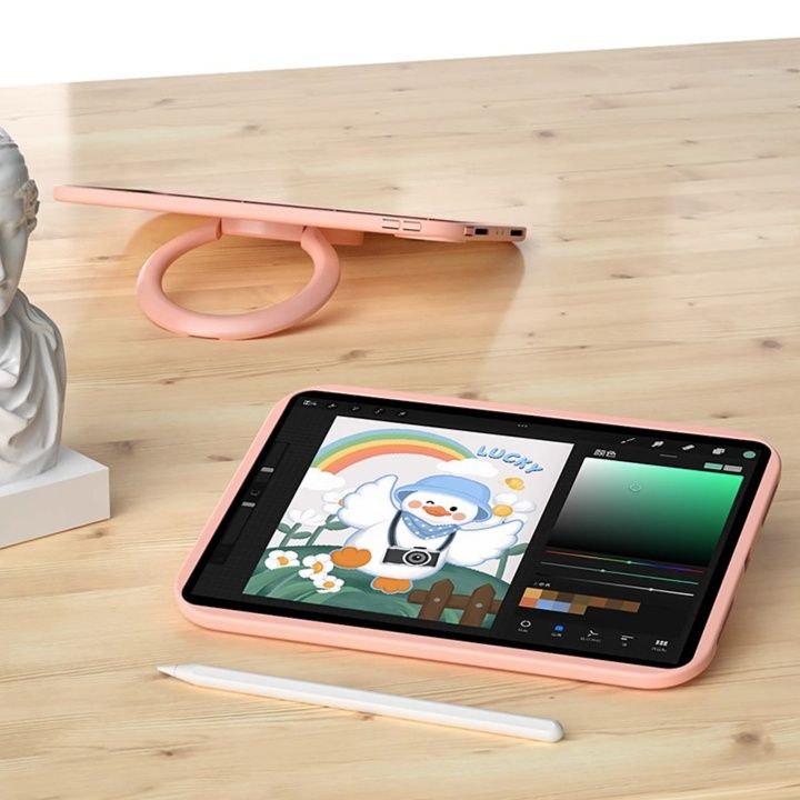 タブレットケース スマイルリング付き保護ケース