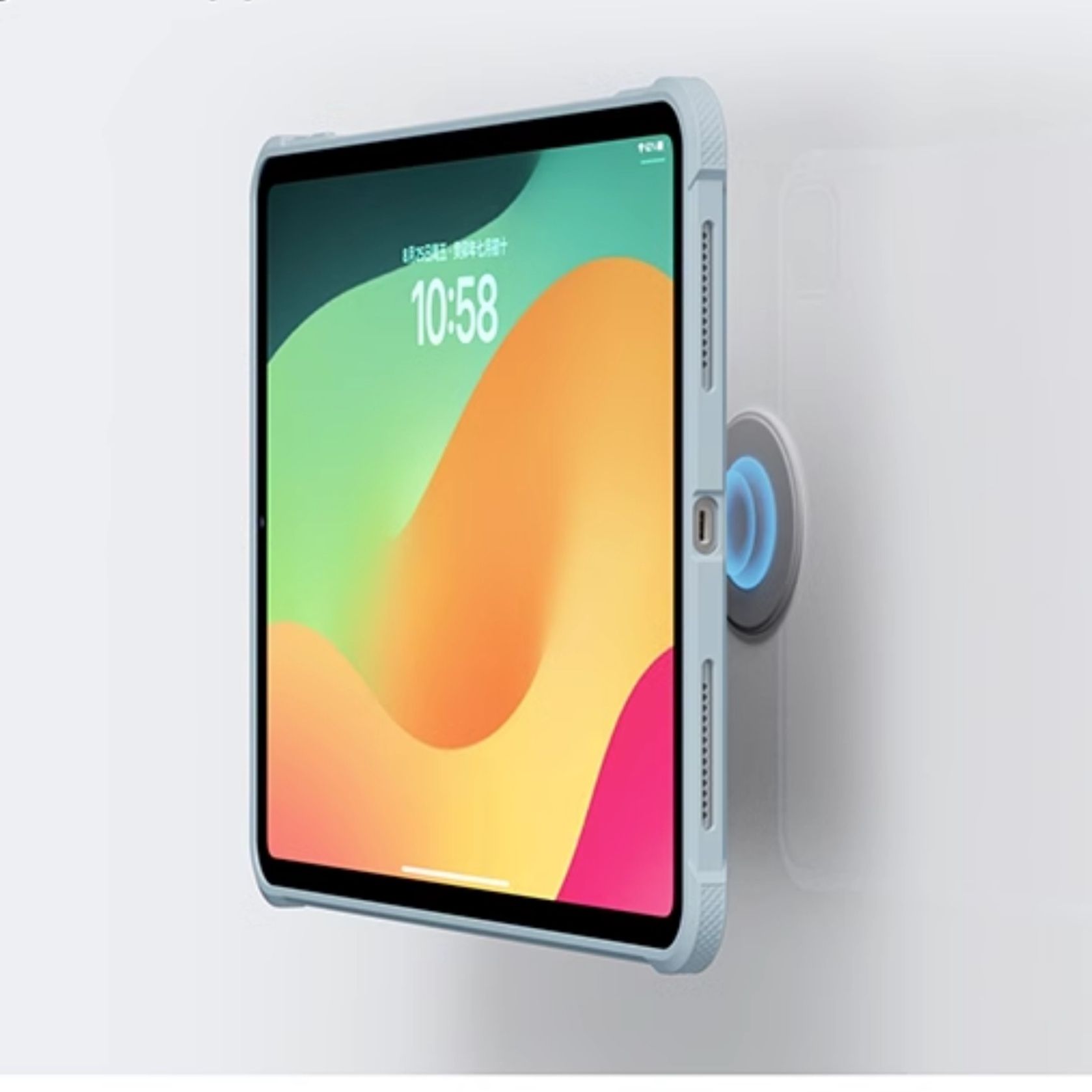 タブレットケース 磁気吸着式半透明保護タブレットカバー