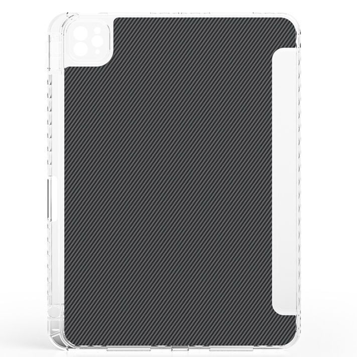 iPad/iPad Air/iPad Pro/ タブレットケース 炭素繊維スタンド式衝撃吸収保護カバー