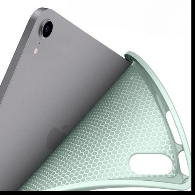 iPad/iPad Air/iPad Pro/miniタブレットケース 側面磁気充電対応ペン収納三つ折り保護ケース