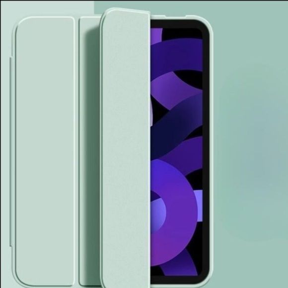 iPad/iPad Air/iPad Pro/miniタブレットケース 側面磁気充電対応ペン収納三つ折り保護ケース