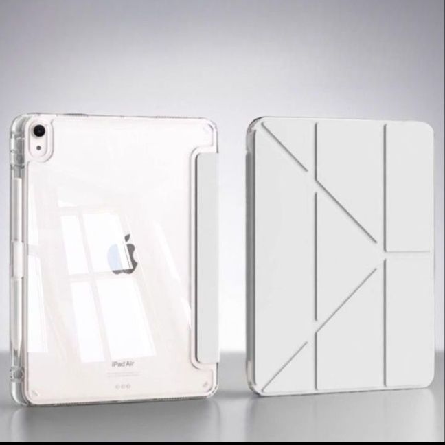 iPad/iPad Air/iPad Pro/mini タブレットケース 透明折りたたみスタンド機能付き保護カバー