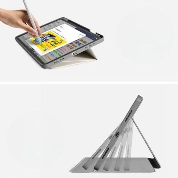 iPad Air/タブレットケース 縦横自在 多機能保護ケース 省スペース型