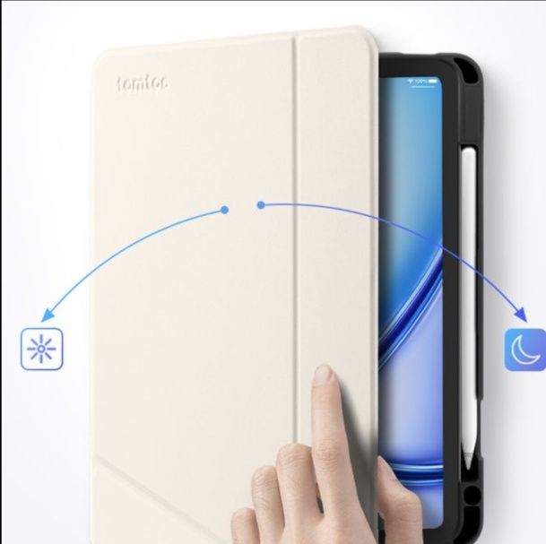 iPad Air/タブレットケース 縦横自在 多機能保護ケース 省スペース型