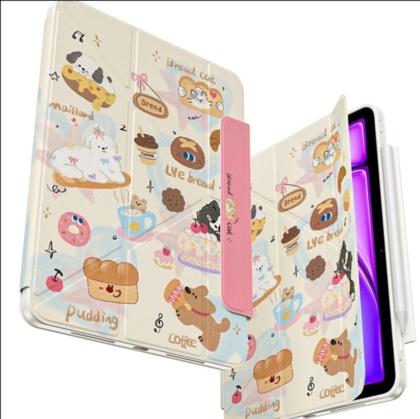 iPad/iPad Air/iPad Pro/mini タブレットケース かわいい動物たちのパン屋さん保護ケース