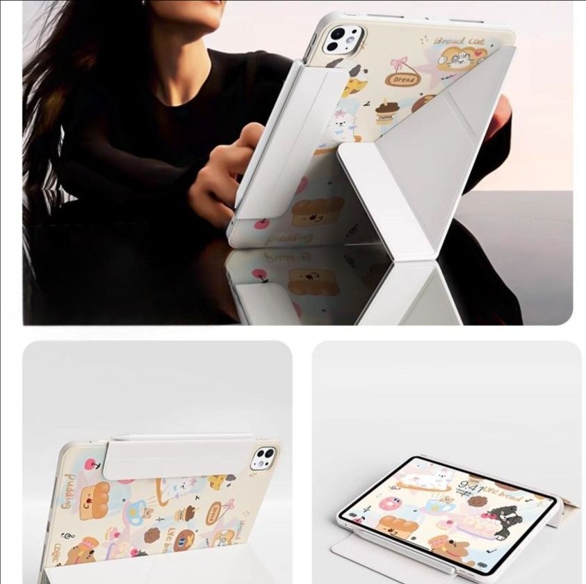 iPad/iPad Air/iPad Pro/mini タブレットケース かわいい動物たちのパン屋さん保護ケース