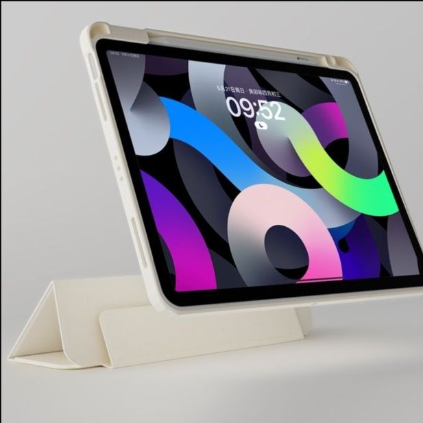 iPad/iPad Air/iPad Pro/mini タブレットケース 透明磁気分離式 ペンケース付き保護カバー