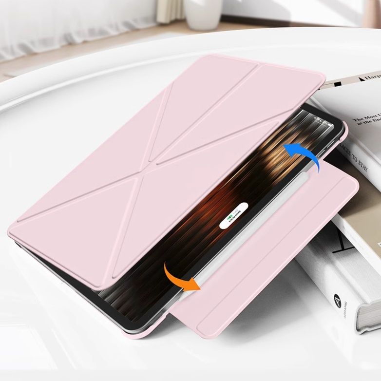 タブレットケース 折り紙スタイル 多機能ペンホルダー付き保護カバー