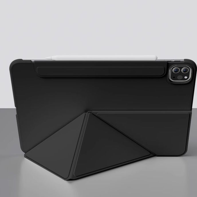 タブレットケース 折り紙スタイル 多機能ペンホルダー付き保護カバー