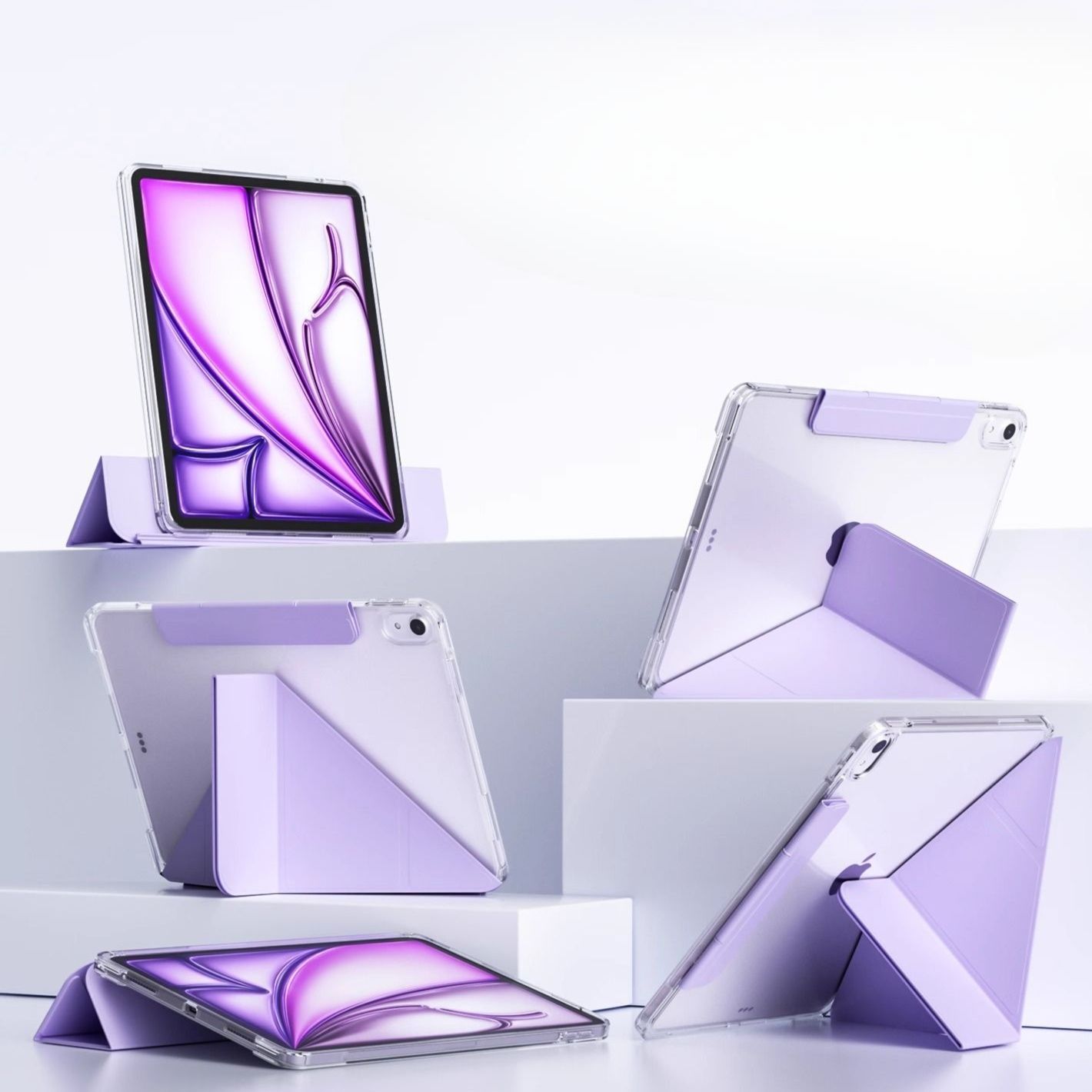 タブレットケース 透明氷晶 全包保護タブレットケース
