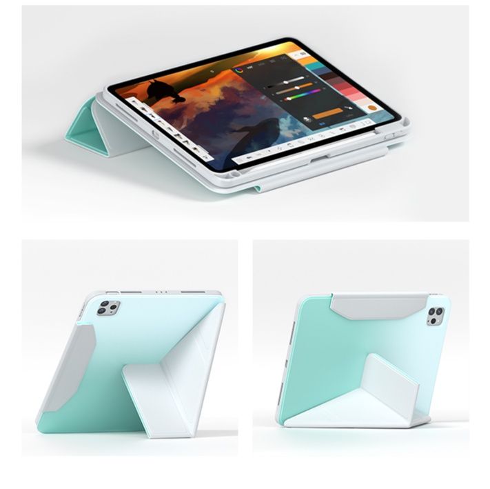 タブレットケース 磁力式二段階調整タブレットケース