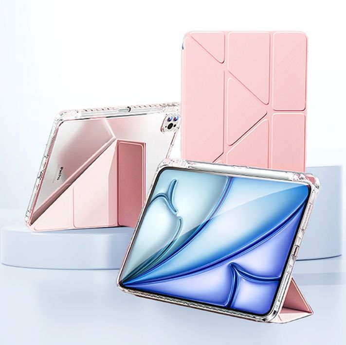 タブレットケース 幾何学デザイン多角度スタンド機能付きケース