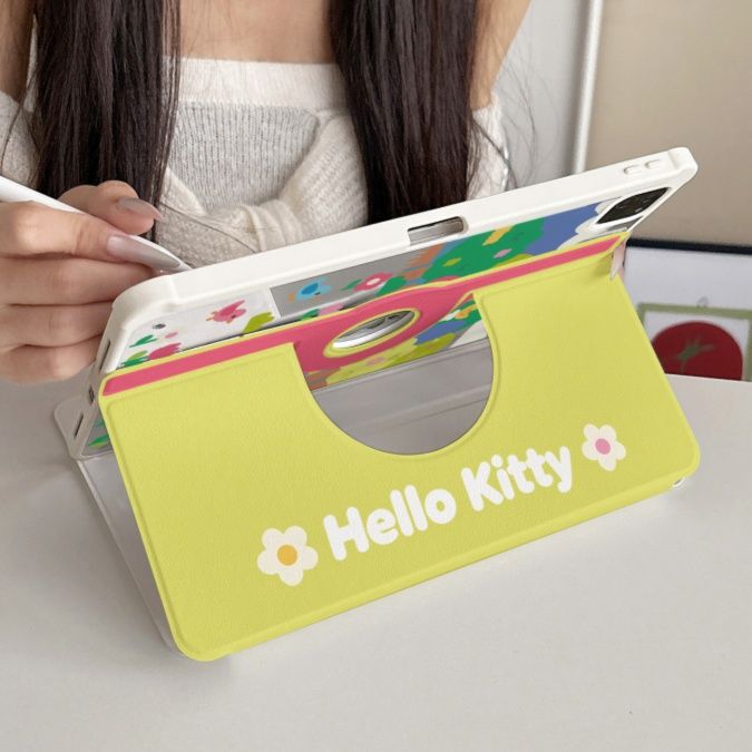 タブレットケース メルヘン風カメラデザイン手帳型保護カバー