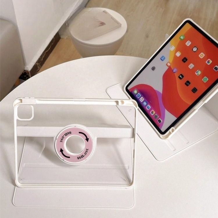 タブレットケース メルヘン風カメラデザイン手帳型保護カバー
