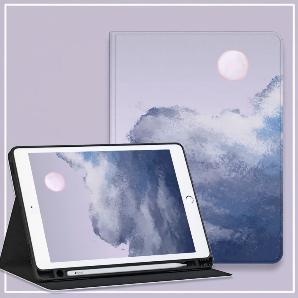 タブレットケース 夢見る空の筆槽付き保護カバー iPad/iPad Air/iPad Pro/mini