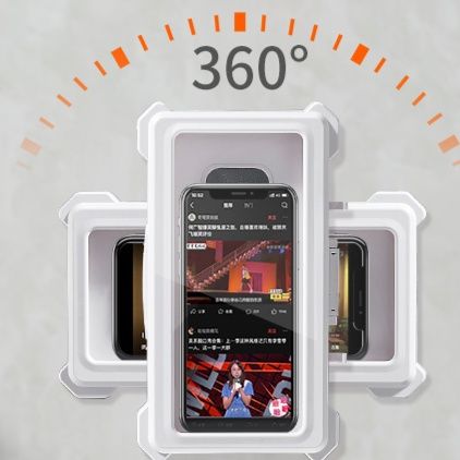 タブレットケース 360°回転式/壁掛け防水タブレット端末ケース お風呂 / シャワー