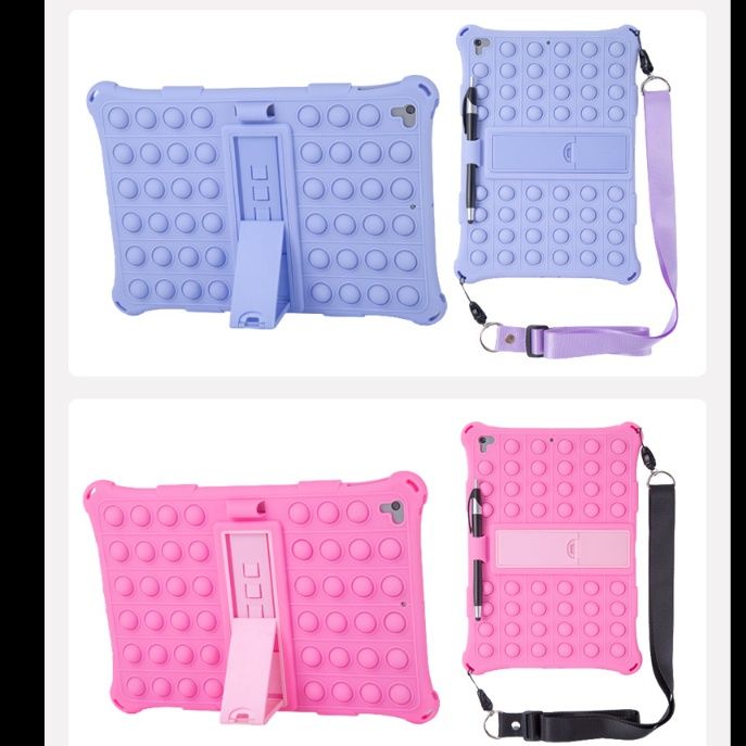 タブレットケース 押し心地抜群！立てかけ型タブレット保護ケース iPad