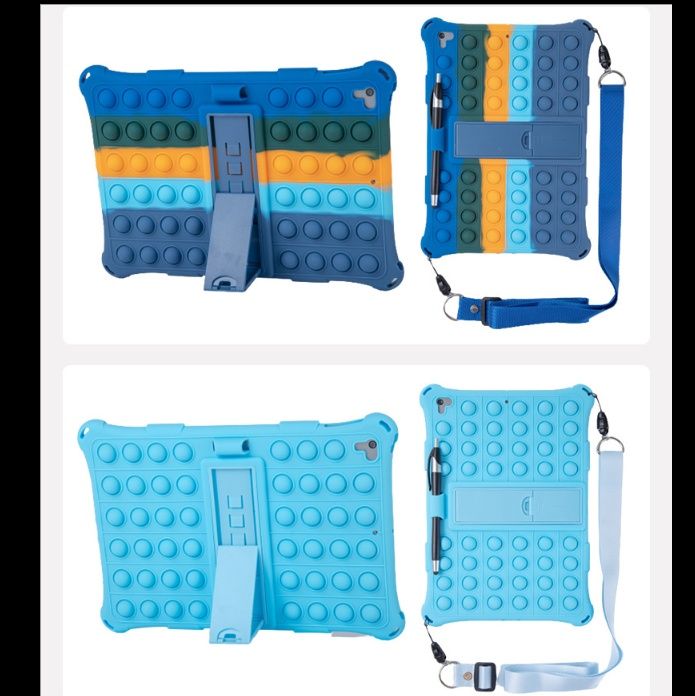 タブレットケース 押し心地抜群！立てかけ型タブレット保護ケース iPad