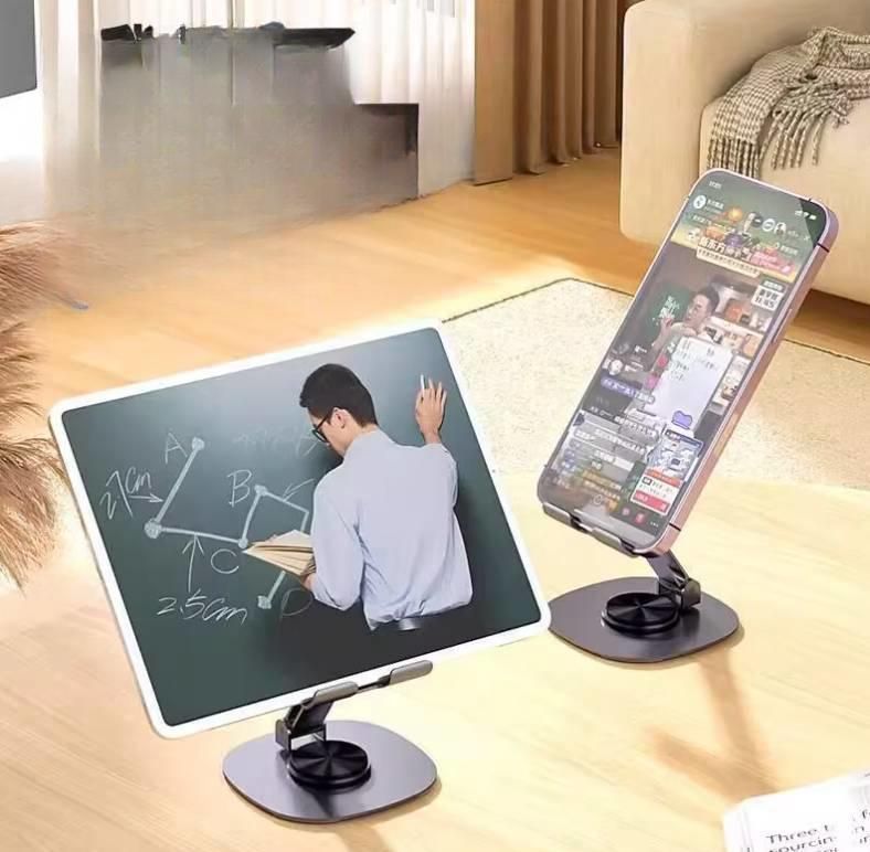 タブレットスタンド　折りたたみ式回転型タブレットスタンド　iPad / Android / Huawei /Xiaomi