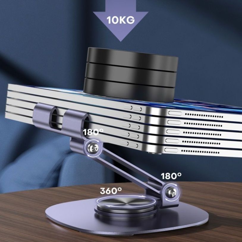 タブレットスタンド　折りたたみ式回転型タブレットスタンド　iPad / Android / Huawei /Xiaomi