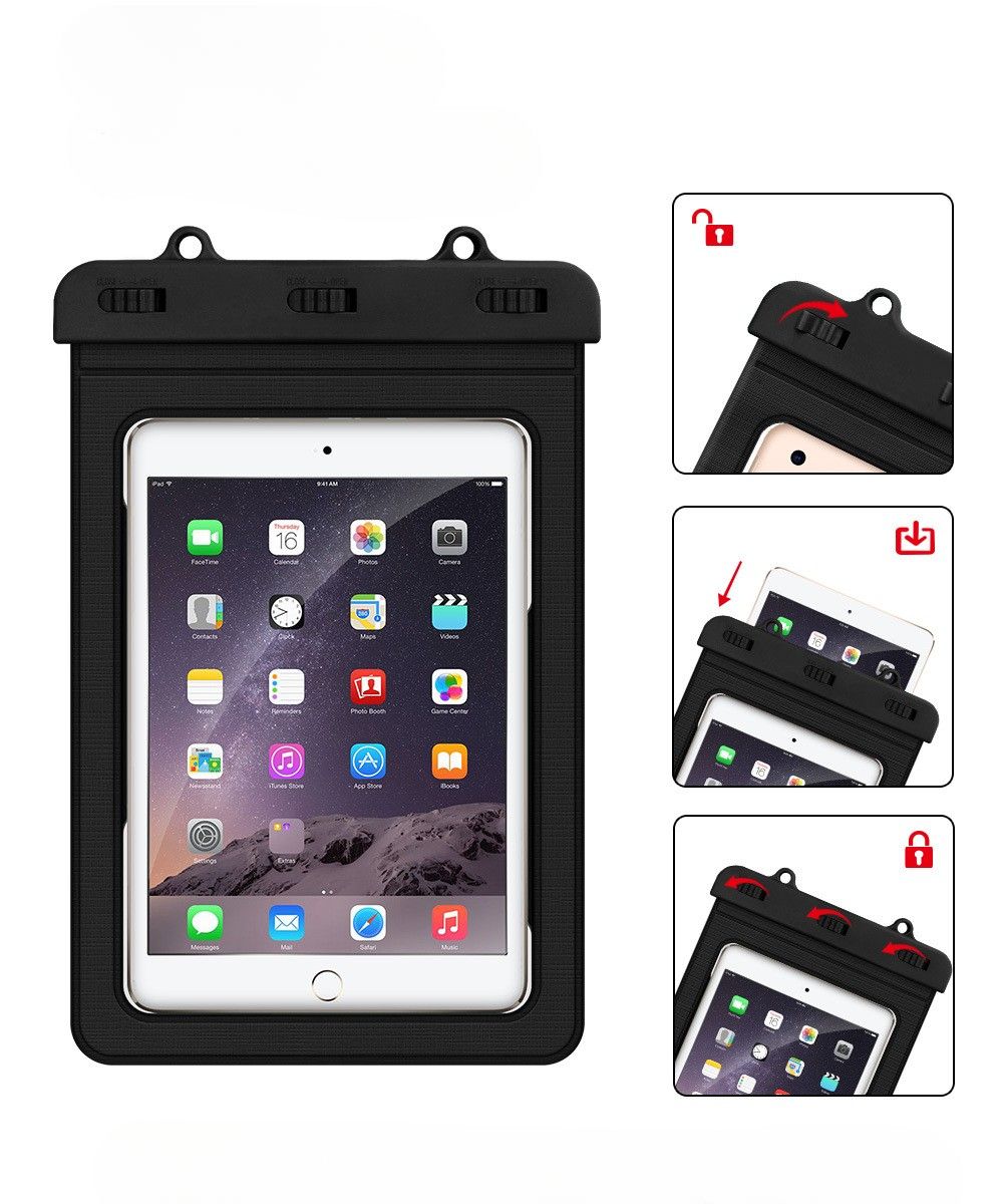 タブレットケース 透明窓付き完全防水タブレットケース　iPad Apple Xiaomi Huawei 27cm×16.6cm
