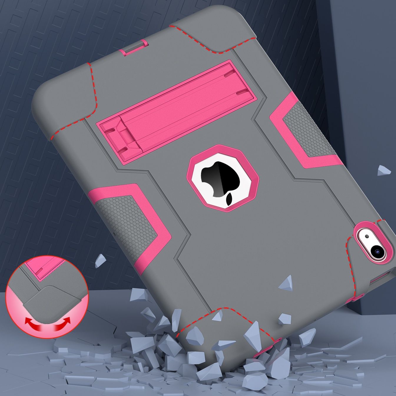 タブレットケース 耐衝撃スタンド機能付きタブレットケース　iPad/iPad Air/iPad Pro/mini