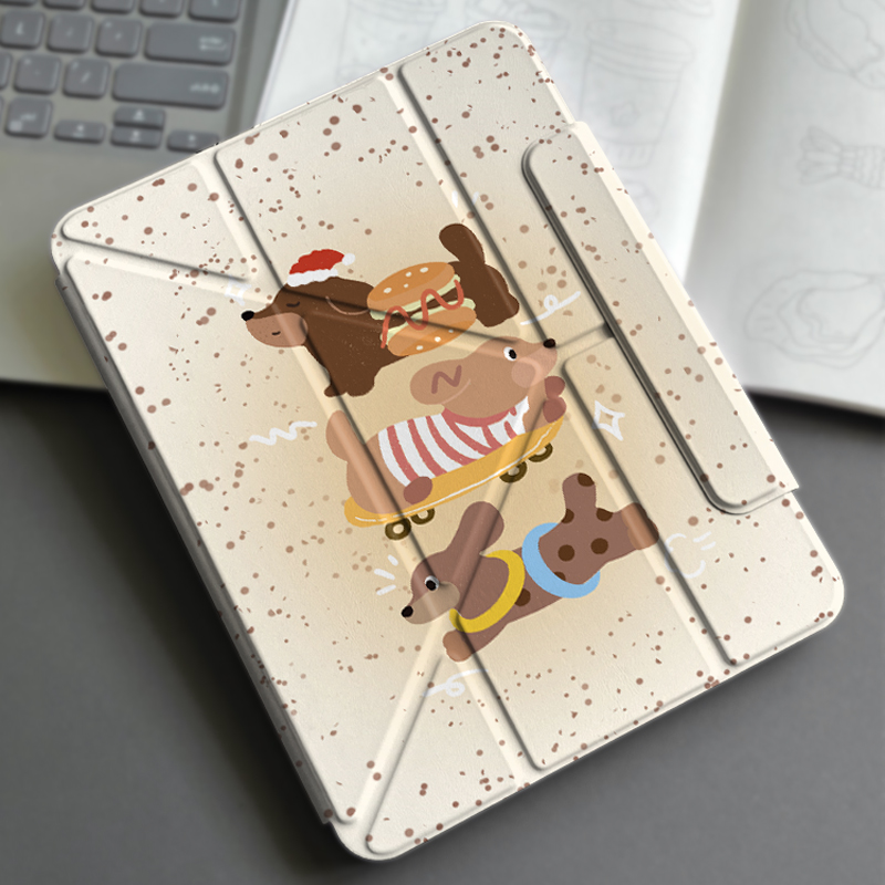 タブレットケース タブレットケース ゆるかわ動物イラスト保護カバー