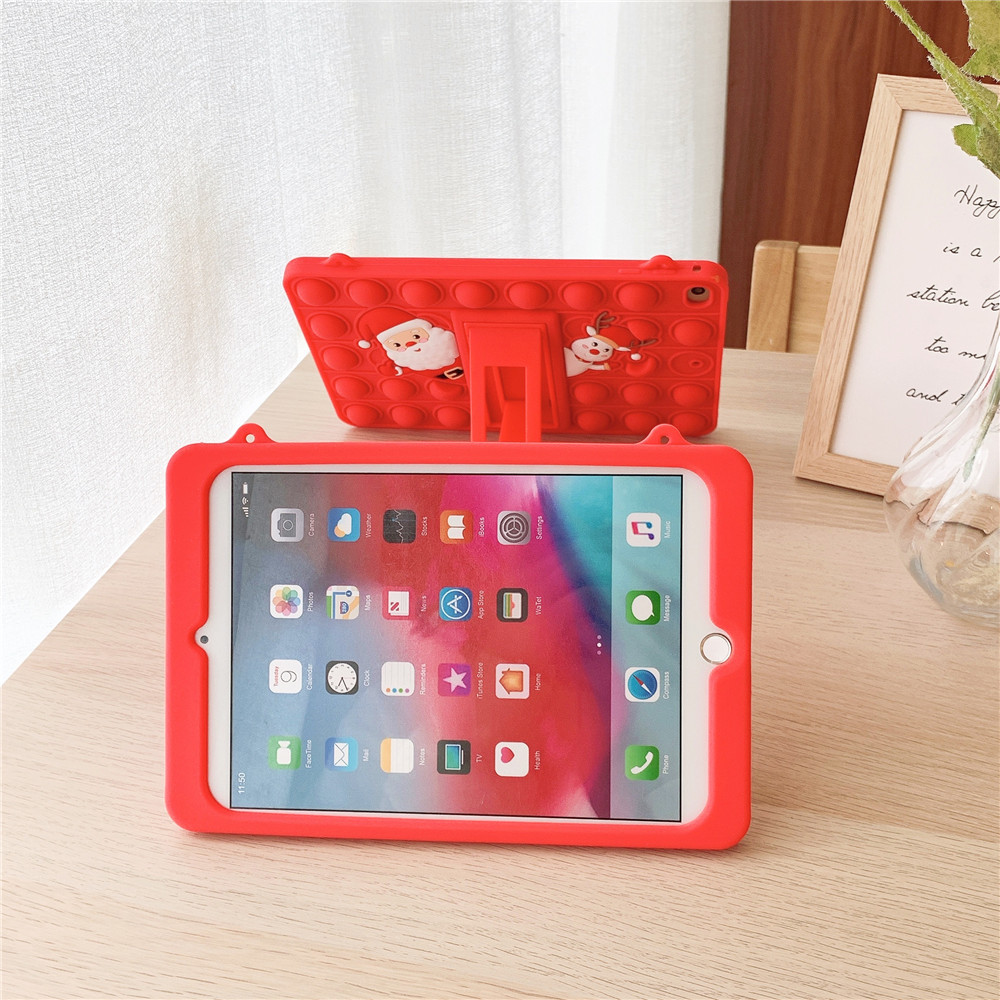 タブレットケース サンタクロースとトナカイ柄/タブレットケース iPad/iPad Air/iPad Pro/mini