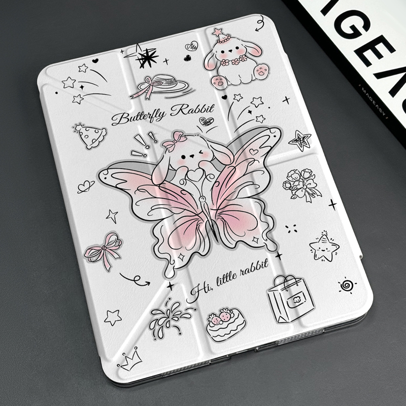 タブレットケース タブレットケース ねこ仲間イラスト折りたたみケース