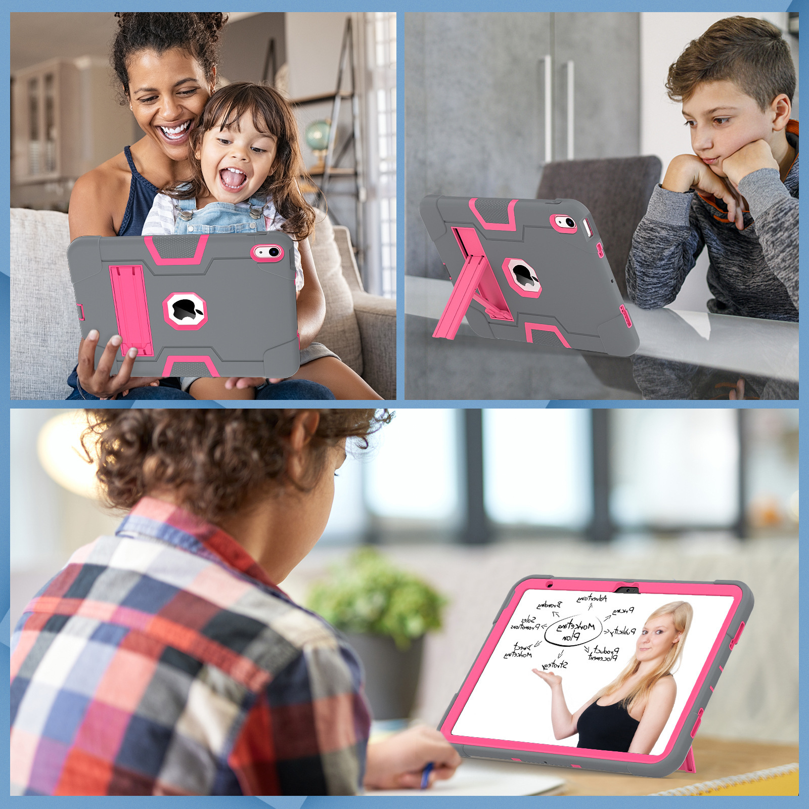 タブレットケース 耐衝撃スタンド機能付きタブレットケース　iPad/iPad Air/iPad Pro/mini