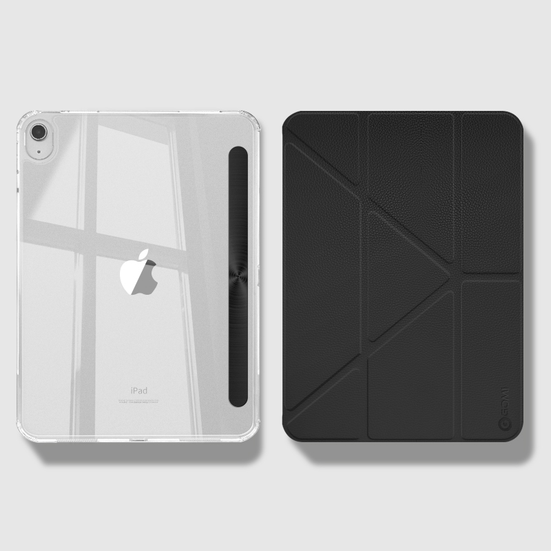 タブレットケース 幾何学模様スタンド機能付透明タブレットケース