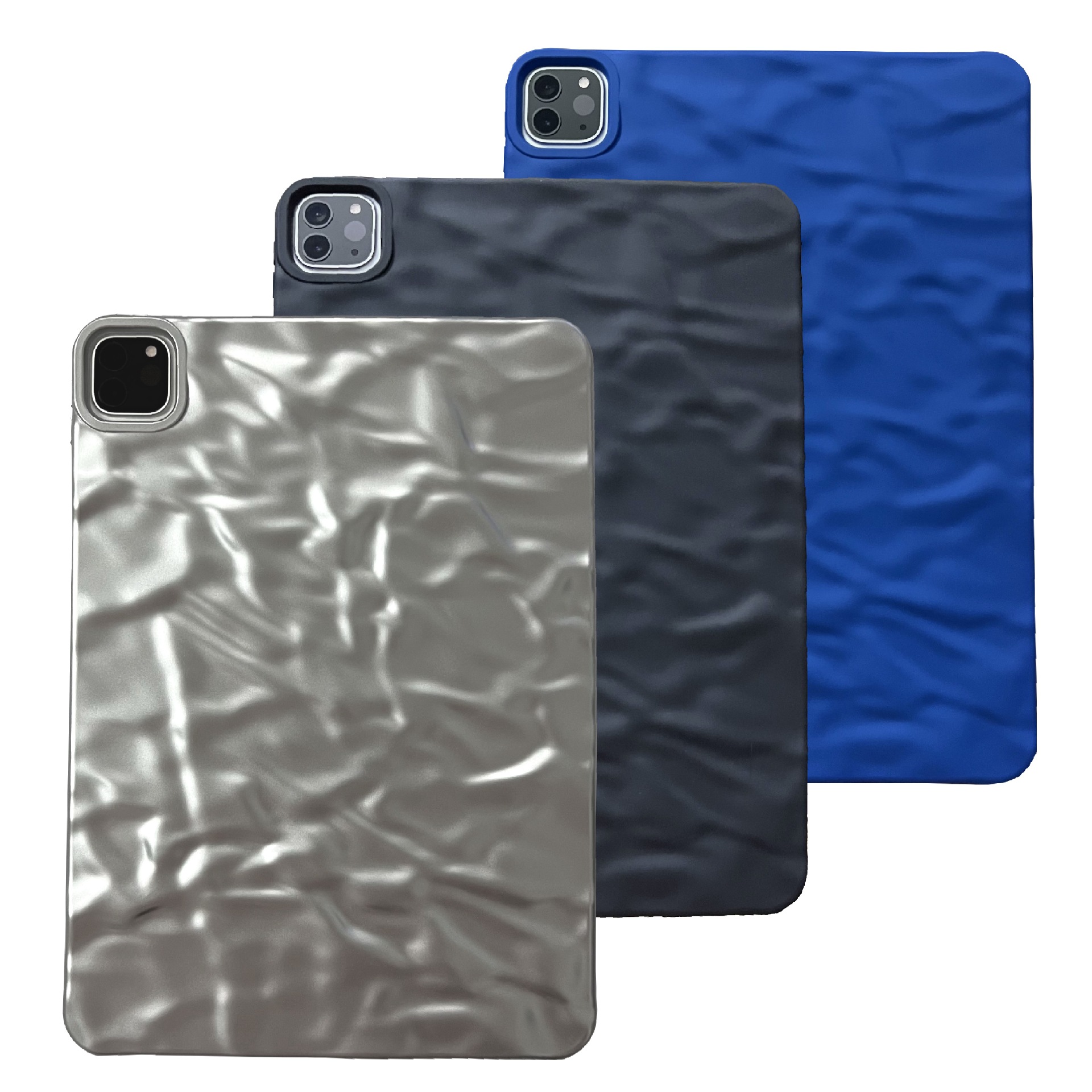 タブレットケース 立体波模様デザイン薄型保護ケース　iPad/iPad Air/iPad Pro/mini