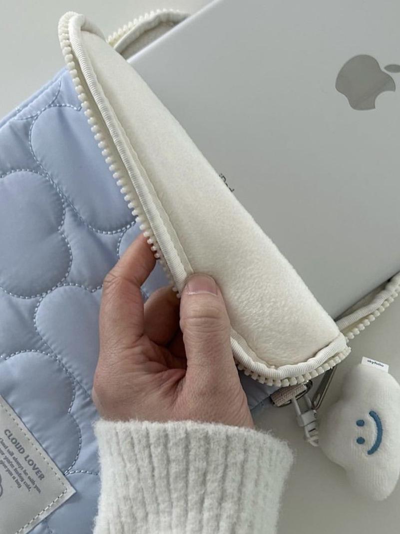 iPad/macbook Air Pro ふわもこ雲模様タブレットケース