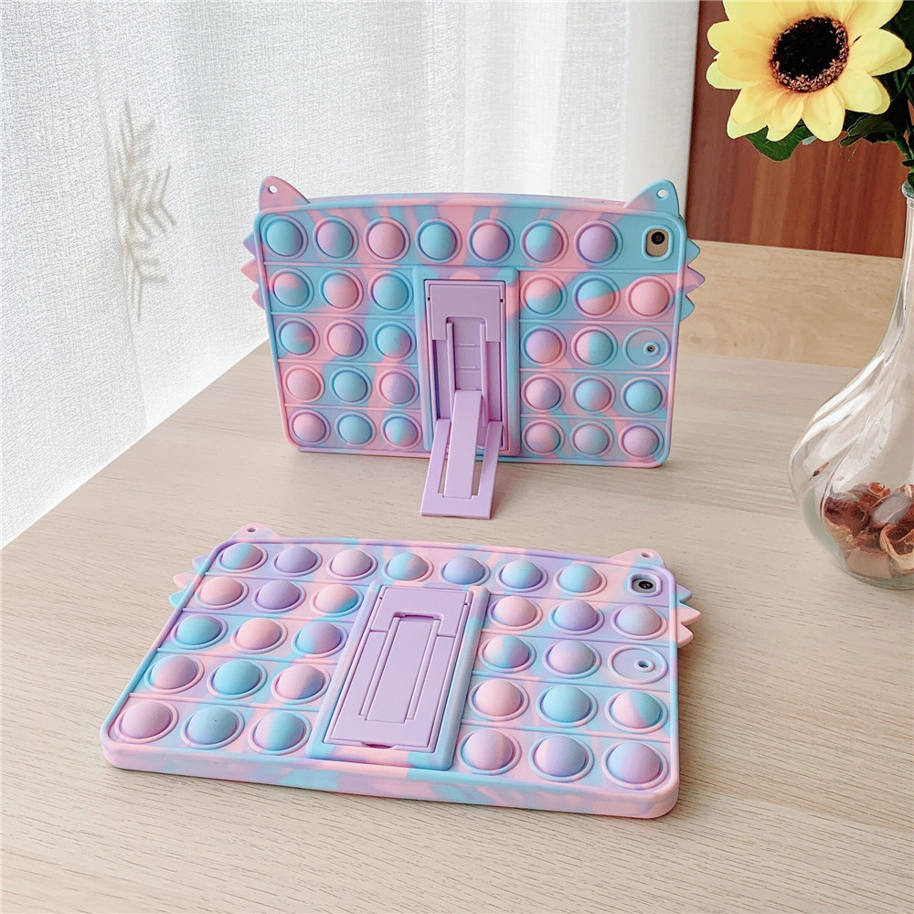 タブレットケース プッシュポップ立体デザイン肩掛けストラップ付きアイパッドケース　iPad/iPad Air/iPad Pro/mini