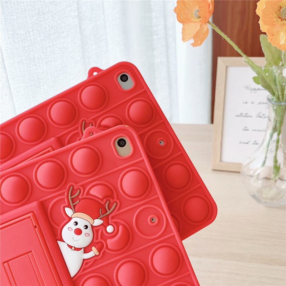 タブレットケース サンタクロースとトナカイ柄/タブレットケース iPad/iPad Air/iPad Pro/mini