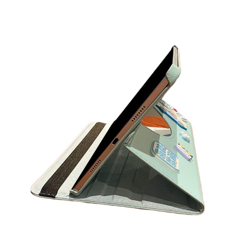 タブレットケース 可愛いシール装飾回転型タブレットケース　iPad/iPad Air/iPad Pro/mini