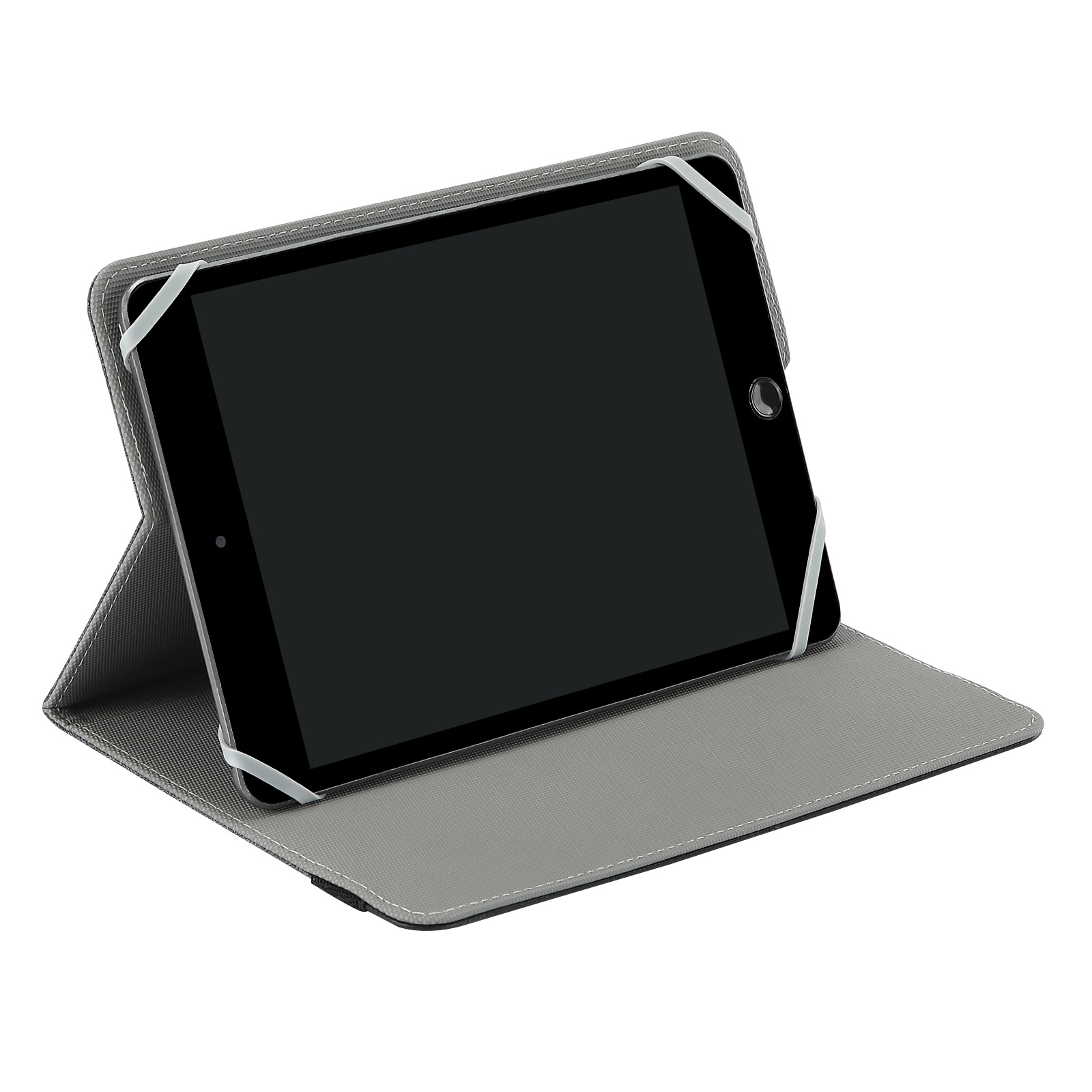 角度調整可能なスタンド機能付き手帳型タブレットケース