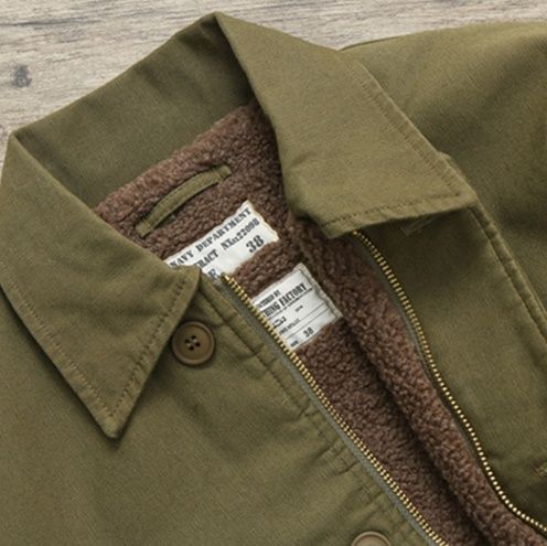 裏ボア付き実用ワークジャケット ミリタリージャケット