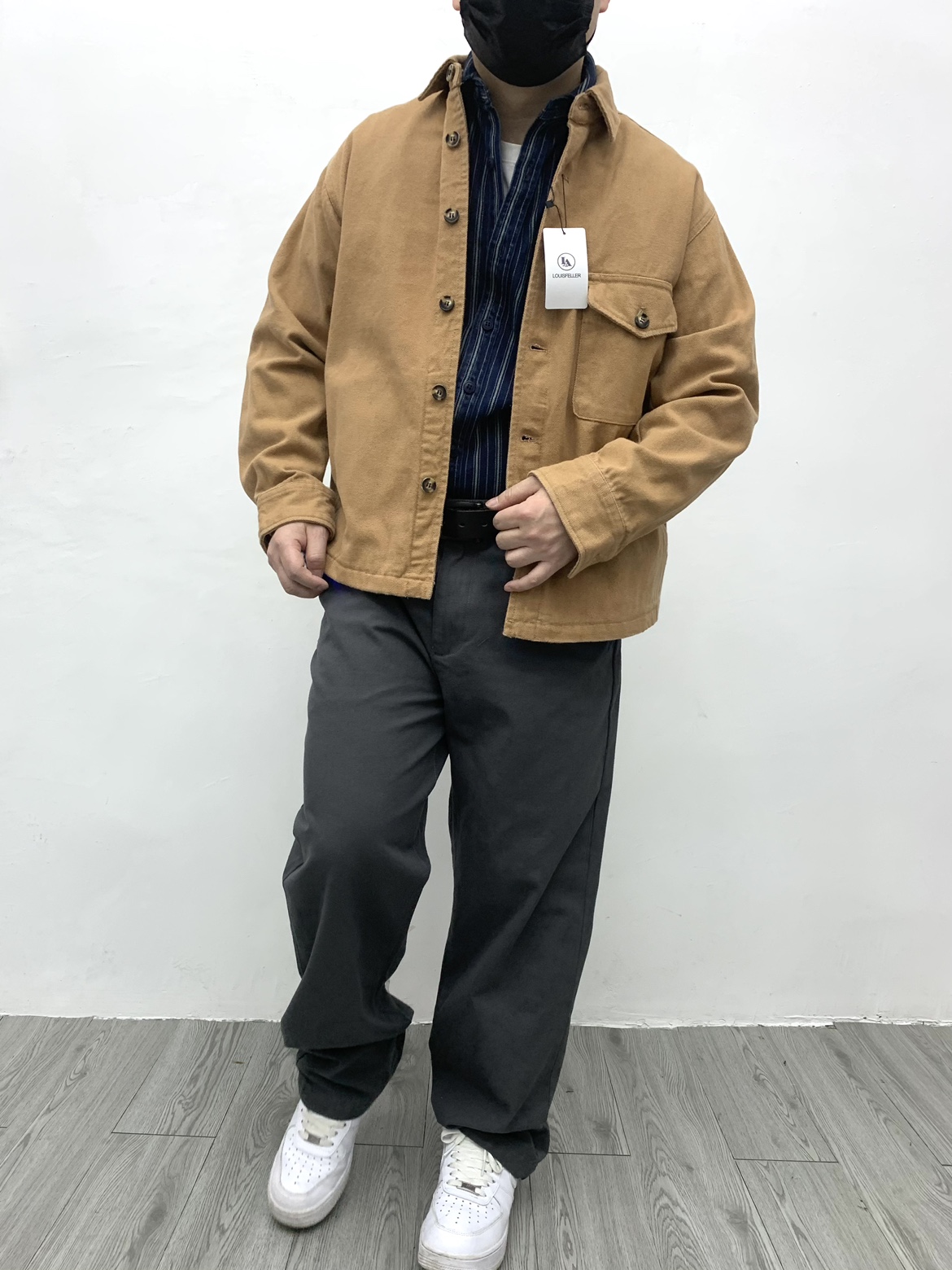 ミリタリージャケット 胸ポケット付きシャツジャケット