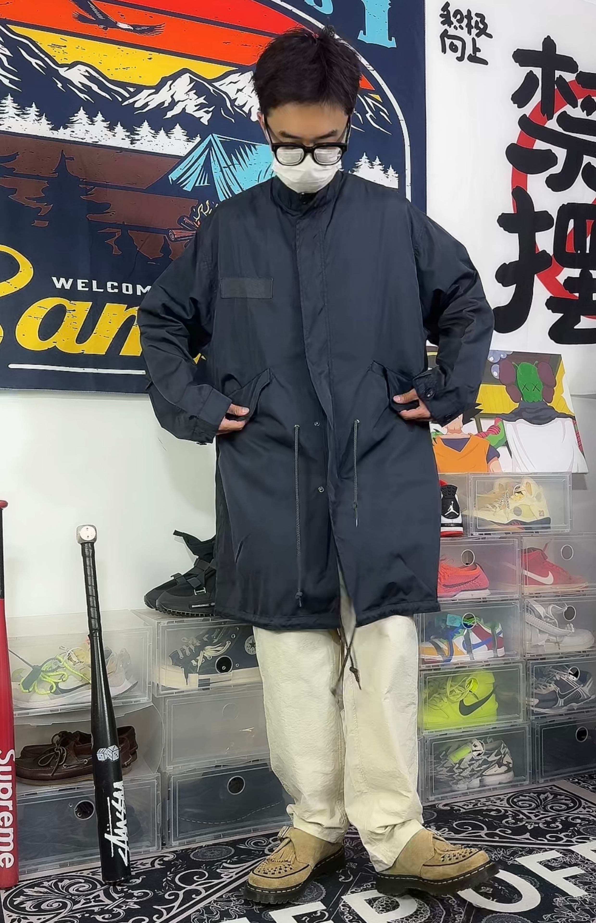 オーバーサイズフィールドコート ミリタリージャケット 
