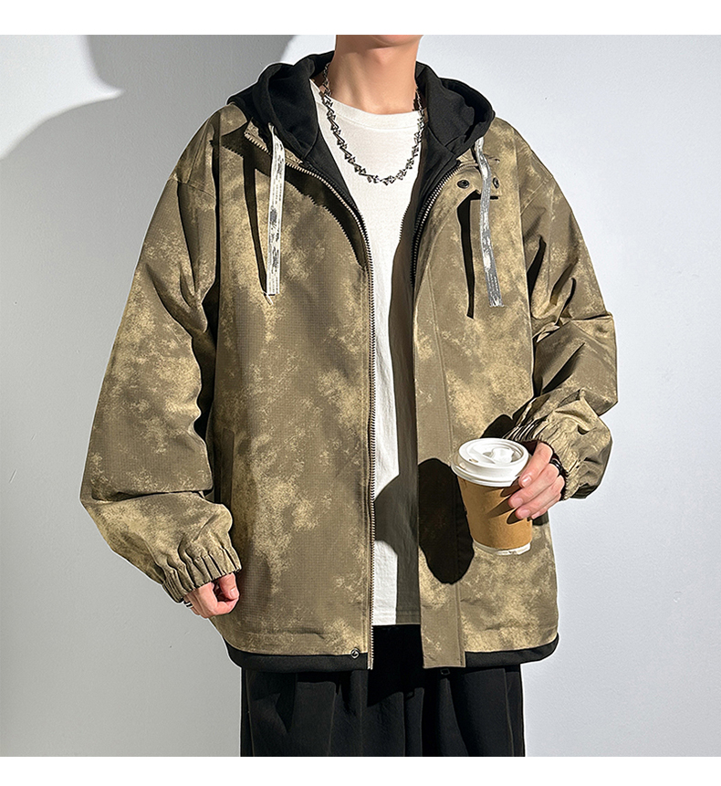 フーデッドミリタリーブルゾン ミリタリージャケット 