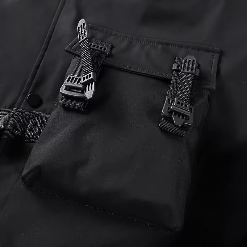 アシンメトリーデザイン戦術ジャケット ミリタリージャケット 
